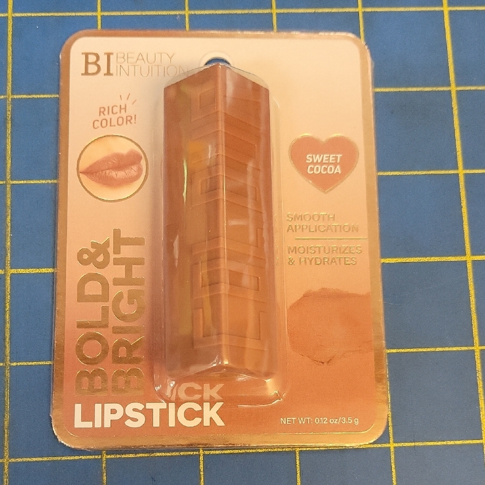 Beauty Intuition Bold & Bright Lipstick Sweet Cocoa 3.5g New Sealed Package